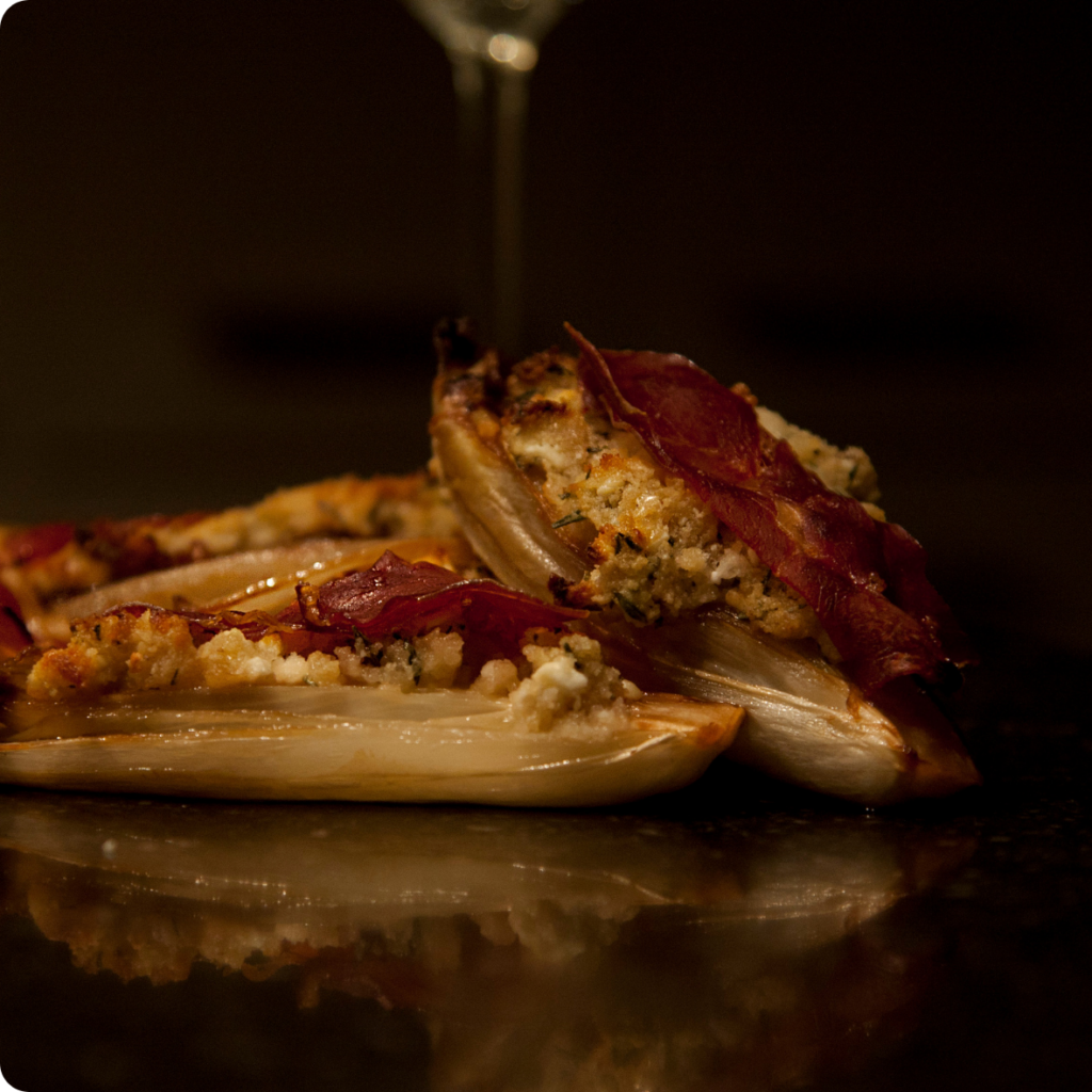 Gekaramaliseerde witlof