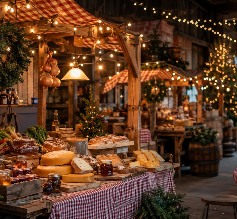 Pop-up kerstmarkt op locatie